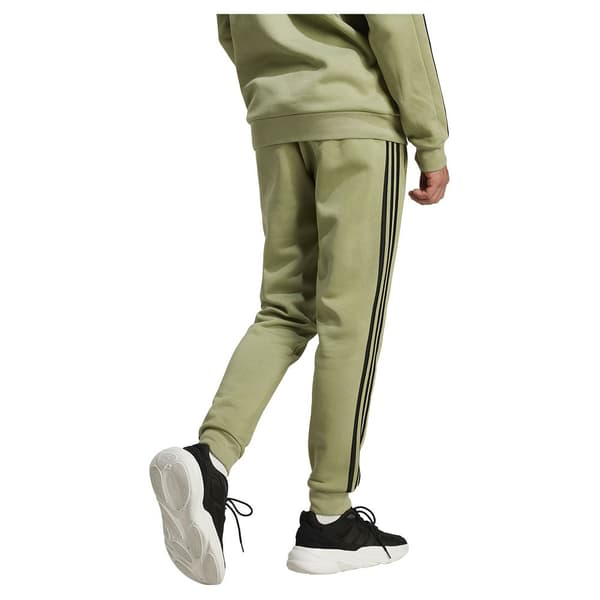 Adidas Essentials Fleece 3 Stripes Tapered Cuff Joggers Grönt XL / Regular Man