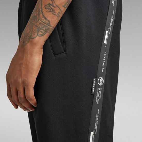 G-star Logo Tape Housut Musta XS Mies