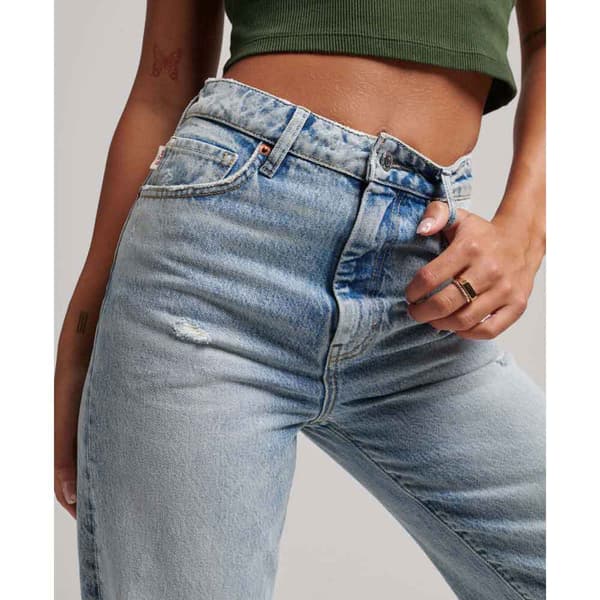 Superdry Vintage Wide Jeans Blå 32 / 32 Kvinna