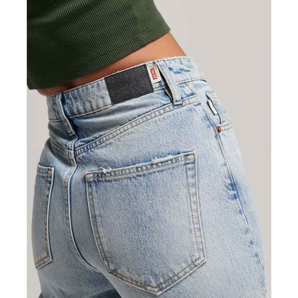 Superdry Vintage Wide Jeans Blå 32 / 32 Kvinna