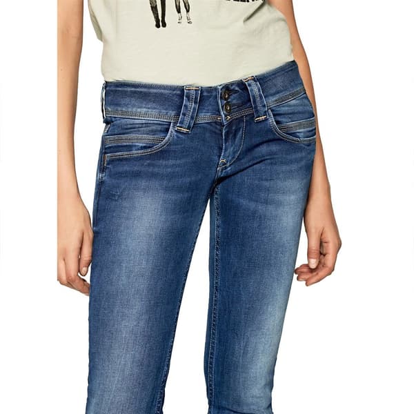 Pepe Jeans Venus Jeans Blå 28 / 32 Kvinna