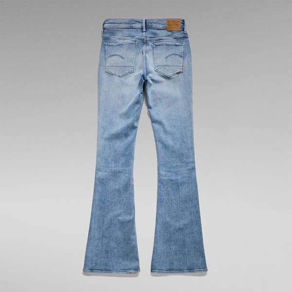 G-star 3301 Flare Fit Jeans Blå 32 / 34 Kvinna