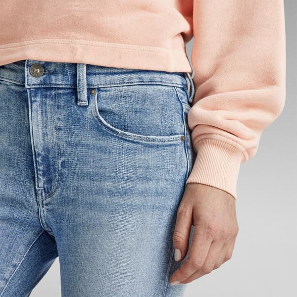 G-star 3301 Flare Fit Jeans Blå 32 / 34 Kvinna