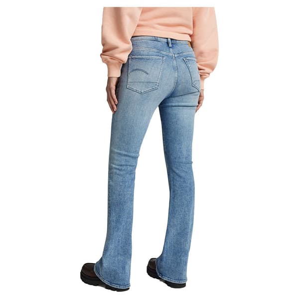 G-star 3301 Flare Fit Jeans Blå 32 / 34 Kvinna