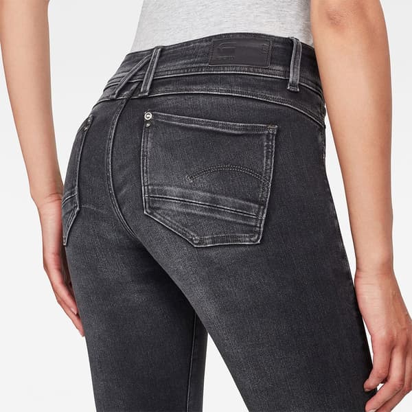 G-star Lynn Mid Waist Super Skinny Jeans Grå 24 / 32 Kvinde