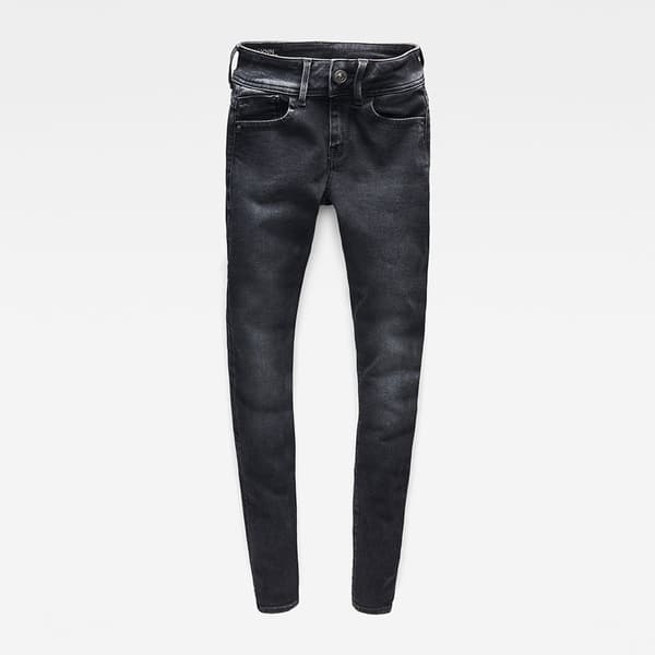 G-star Lynn Mid Waist Super Skinny Jeans Grå 24 / 32 Kvinde