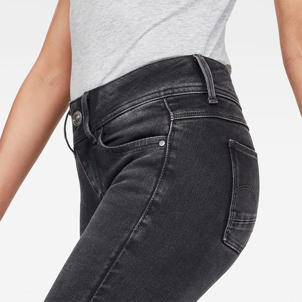 G-star Lynn Mid Waist Super Skinny Jeans Grå 24 / 32 Kvinde