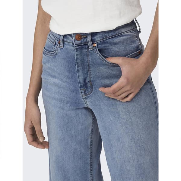 Only Madison Wide Crop Ankle Tai566 Korkeavyötäröiset Farkut Sininen 26 / 32 Nainen