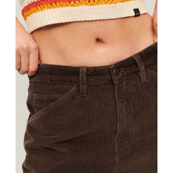 Superdry Cord Carpenter Byxor Brun 34 / 32 Kvinna