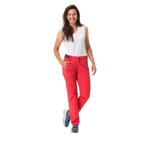 Vaude Farley Stretch Zo T-zip Ii Byxor Orange 48 / Short Kvinna