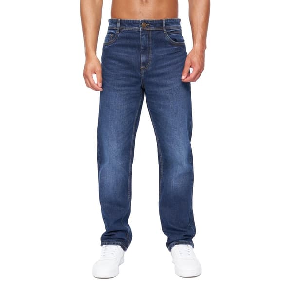 Duck and Cover Mens Rushawn Relaxed Fit Jeans Mid Wash 30R