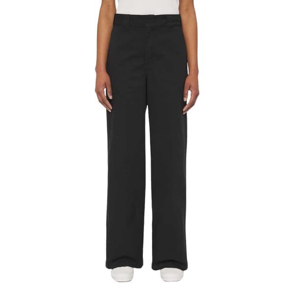 Dickies Wide Leg Work Byxor Svart 30 Kvinna