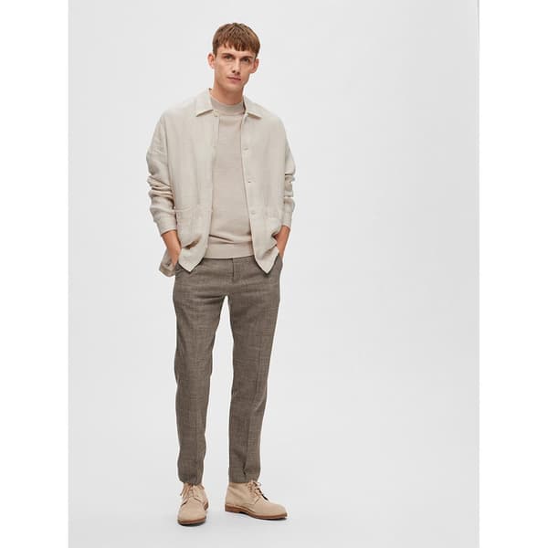 Selected Oasis Slim Fit Kostymbyxor Beige 54 Man