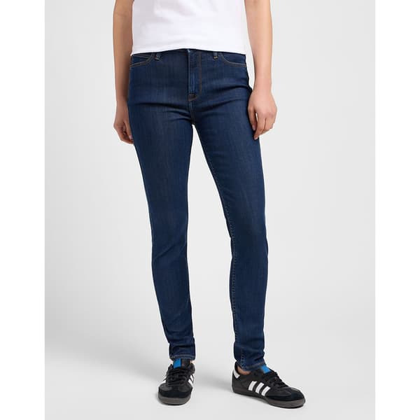 Lee Scarlett High Waist Jeans Blå 32 / 33 Kvinna