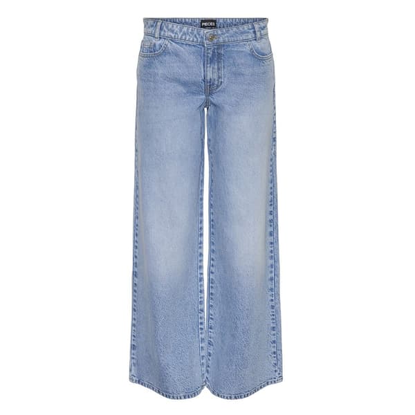 Pieces Selma Lågmidjade Jeans Blå 28 / 30 Kvinna