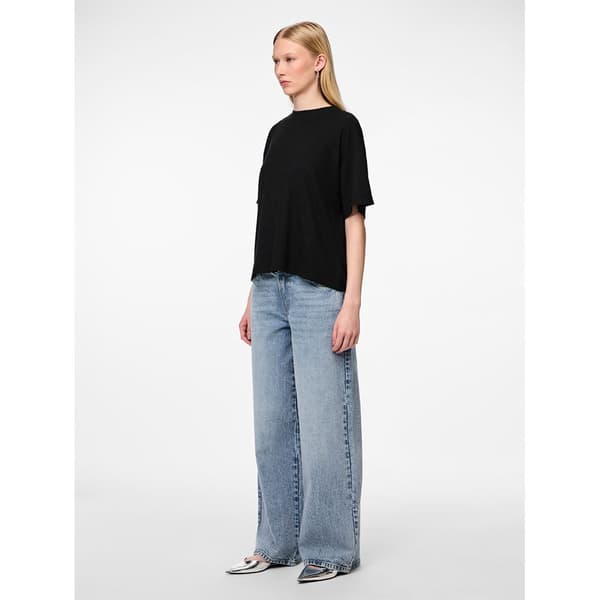 Pieces Selma Lågmidjade Jeans Blå 28 / 30 Kvinna