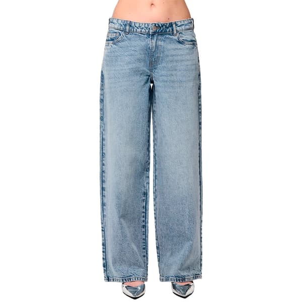 Pieces Selma Lågmidjade Jeans Blå 28 / 30 Kvinna