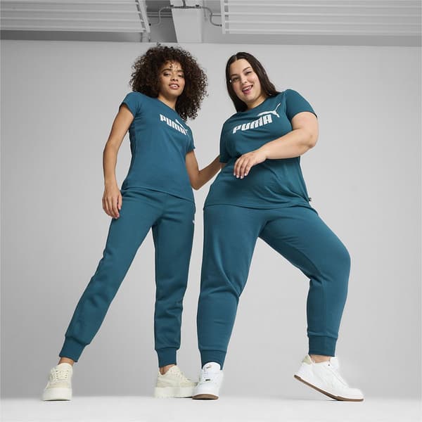 Puma Ess Mjukisbyxor Grönt,Blå L Kvinna