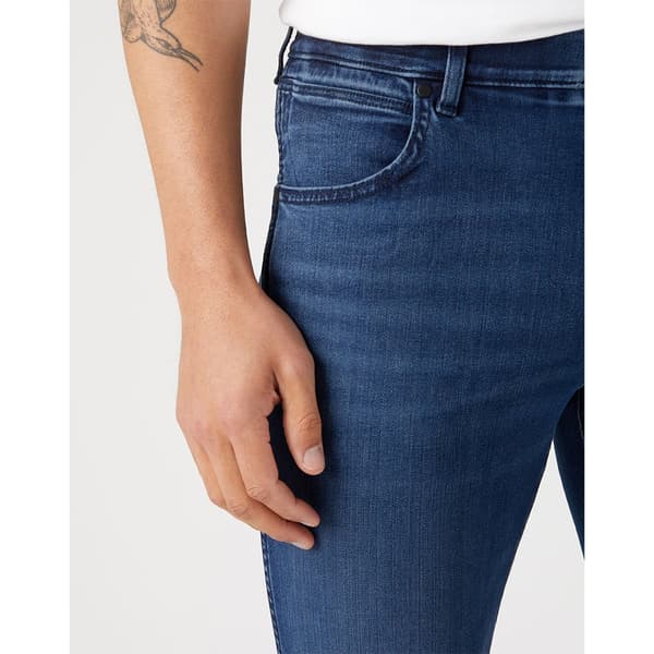 Wrangler Larston Slim Tapered Fit Jeans Blå 36 / 32 Mand