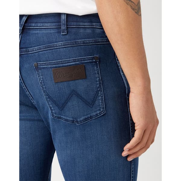 Wrangler Larston Slim Tapered Fit Jeans Blå 36 / 32 Mand