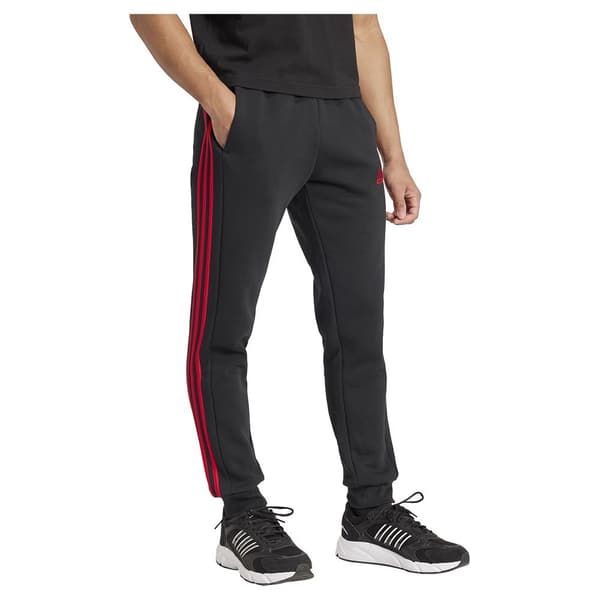Adidas Essentials Fleece 3 Stripes Tapered Cuff Joggers Musta 2XL / Regular Mies