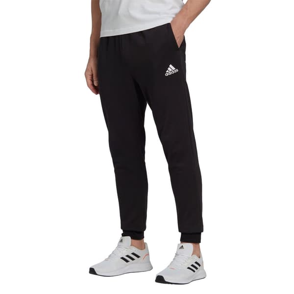 Adidas Essentials Regular Tapered Joggers Svart L / Tall 3 Man