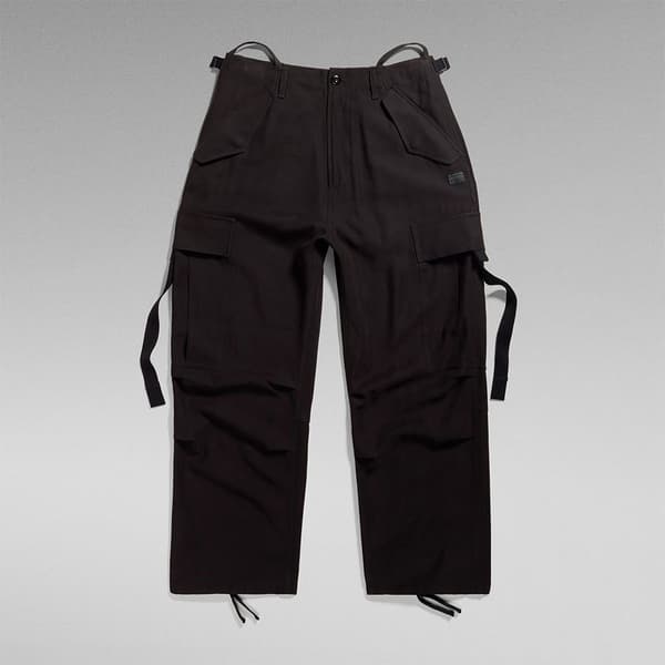 G-star Cropped Drawcord Cargo Housut Musta 27 Nainen