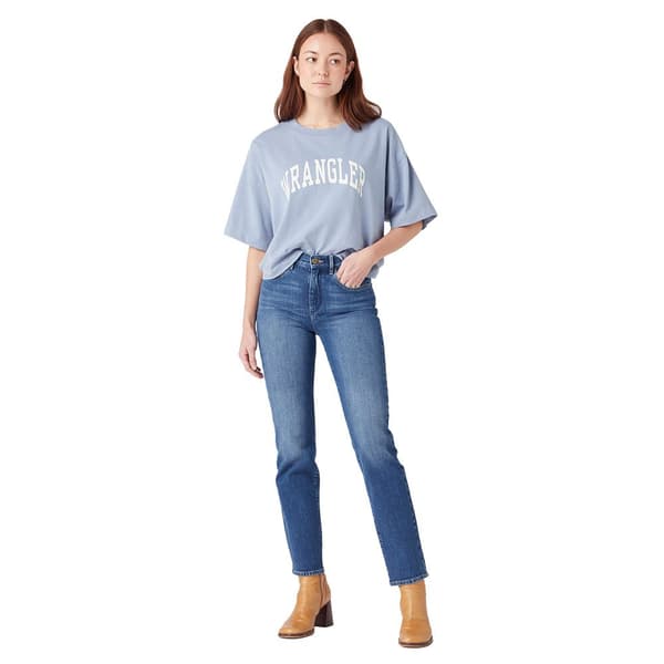 Wrangler Straight Jeans Blå 28 / 30 Kvinna