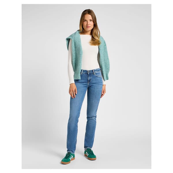 Lee Marion Straight Fit Jeans Blå 32 / 31 Kvinna