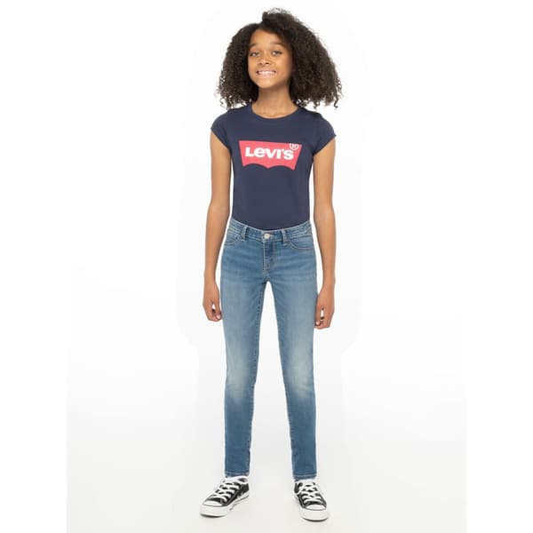 Levi´s ® Kids 710 Super Skinny Byxor Blå 12 Years Flicka
