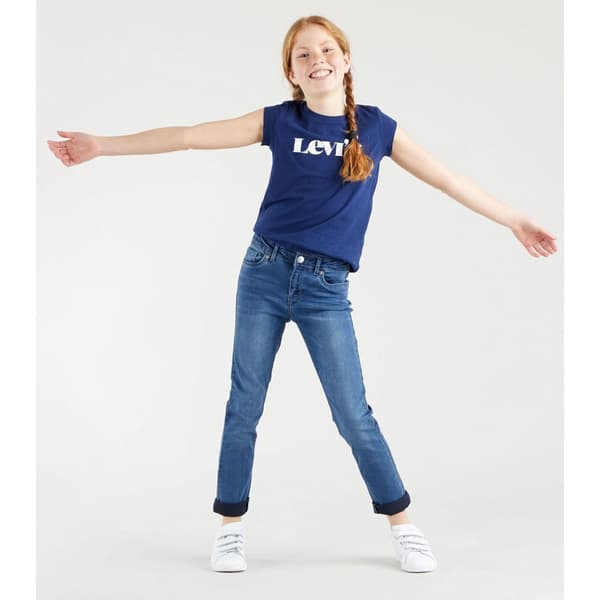 Levi´s ® Kids 710 Super Skinny Byxor Blå 12 Years Flicka