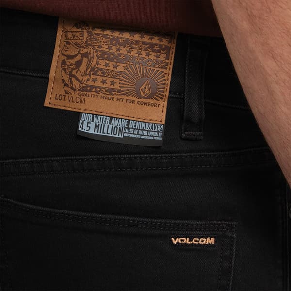 Volcom 2x4 Jeans Sort 30 / 32 Mand