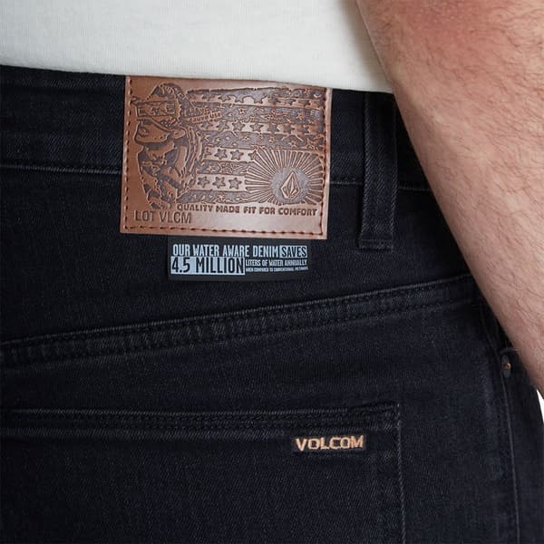 Volcom Solver Jeans Sort 33 / 34 Mand