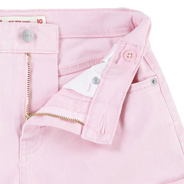 Levi´s ® Kids Twill Mini Mom Roll Cuff Shorts Rosa 10 Years