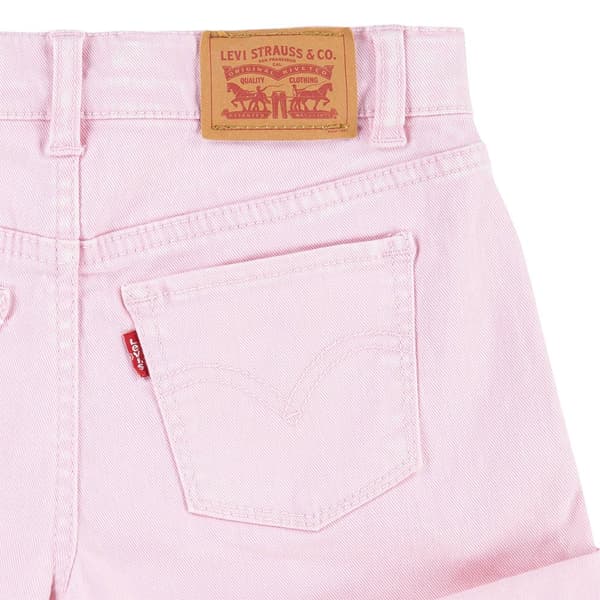 Levi´s ® Kids Twill Mini Mom Roll Cuff Shorts Rosa 10 Years