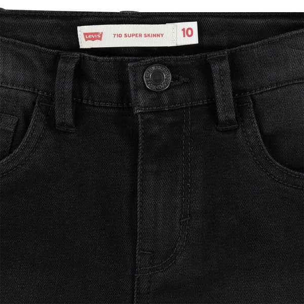 Levi´s ® Kids 710 Super Skinny Jeans Housut Musta 24 Months