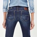Miniatyrbild 6 av 7: G-star Midge Saddle Mid Waist Straight Jeans Blå 33 / 30 Kvinna