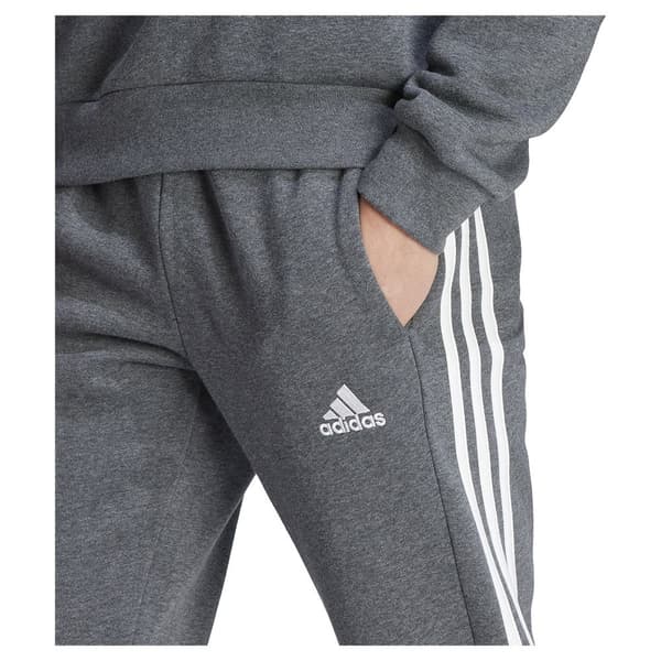 Adidas Essentials Fleece 3 Stripes Tapered Cuff Joggers Grå 2XS / Short Man