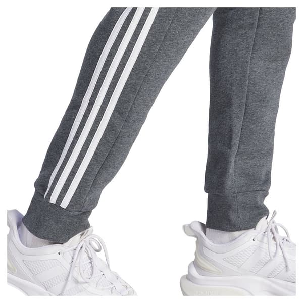 Adidas Essentials Fleece 3 Stripes Tapered Cuff Joggers Grå 2XS / Short Man