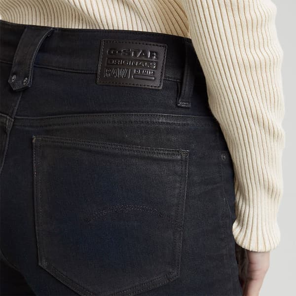 G-star Ace 2.0 Biker Slim Straight Jeans Svart 28 / 30 Kvinna
