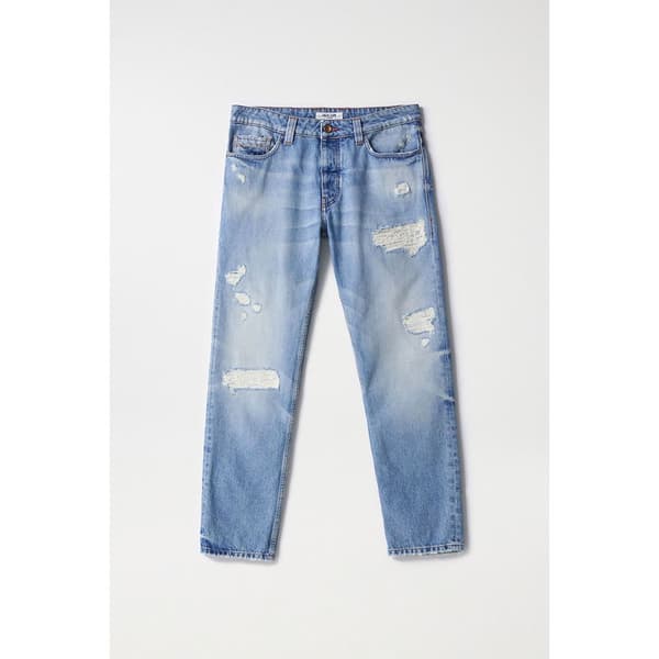 Salsa Jeans 21007723 Regular Fit Lavtaljede Jeans Blå 31 / 30 Mand