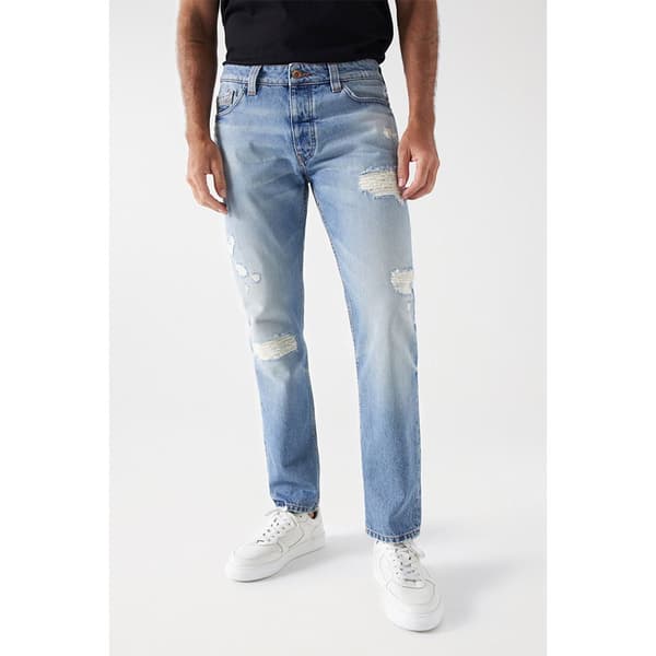 Salsa Jeans 21007723 Regular Fit Lavtaljede Jeans Blå 31 / 30 Mand