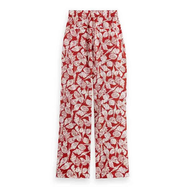 Scotch & Soda Gia Shell Batik Printed Housut Punainen XS / 30 Nainen