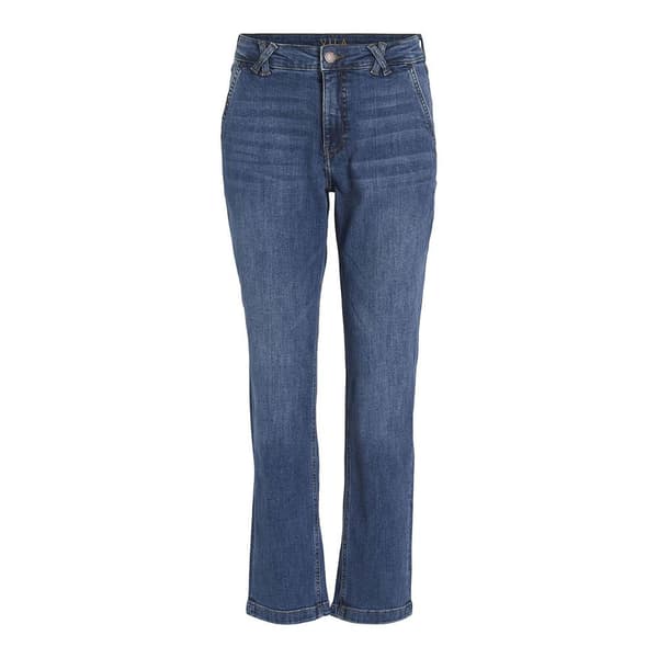 Vila Vialice Rw Straight Jeans Blå 42 / 32 Kvinna