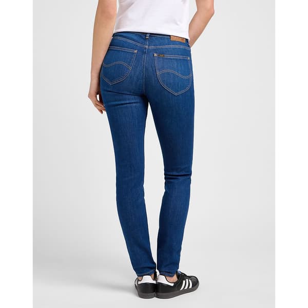 Lee Scarlett Skinny Fit Högmidjadeans Blå 26 / 29 Kvinna