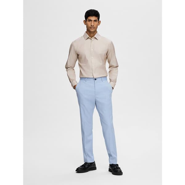 Selected Cedric Structure Slim Fit Kostymbyxor Blå 48 Man