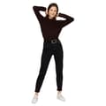 Pikkukuva 6 / 7: Pieces Kesia Mom High Waist Ankle Farkut Musta M Nainen