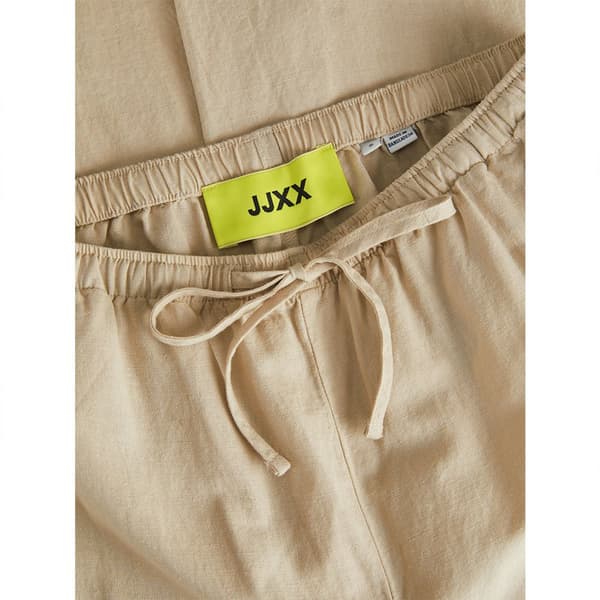 Jack & Jones Flora Linen Blend Jjxx Bukser Beige L Kvinde