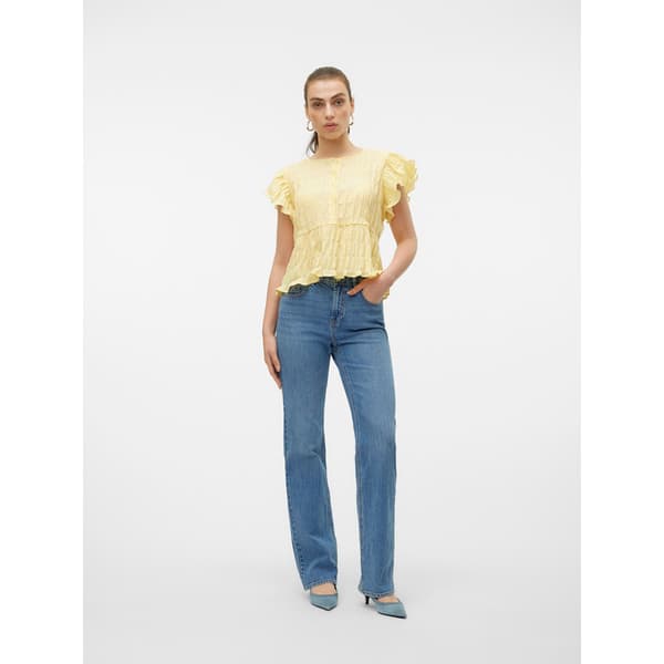 Vero Moda Tessa Straight Li3114 Højtaljede Jeans Blå 29 / 32 Kvinde