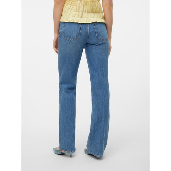 Vero Moda Tessa Straight Li3114 Højtaljede Jeans Blå 29 / 32 Kvinde